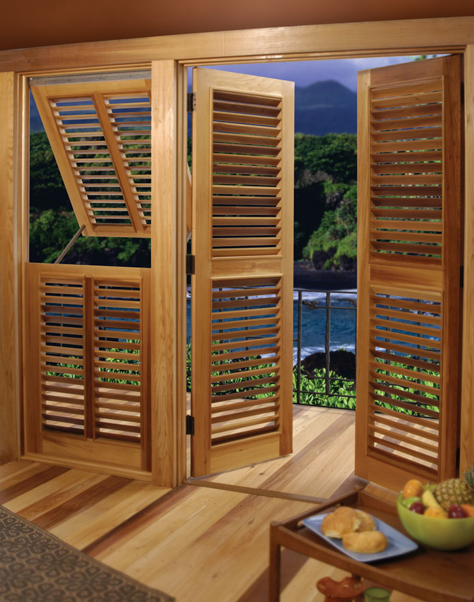 Louvered Shutter Door