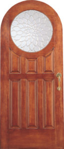 Arched entry door